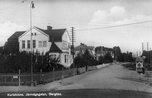 Järnvägsgatan, omdöpt till Sunnavägen 1934.