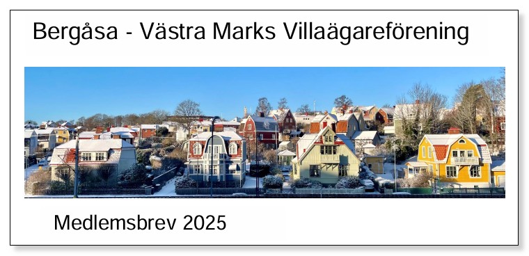 Villaföreningens Medlemsbrev 2025