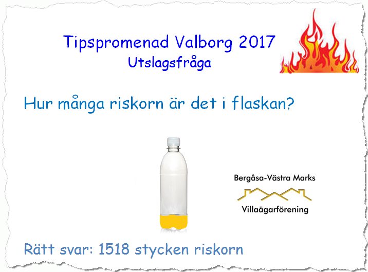 Tipspromenad Valborg 2017